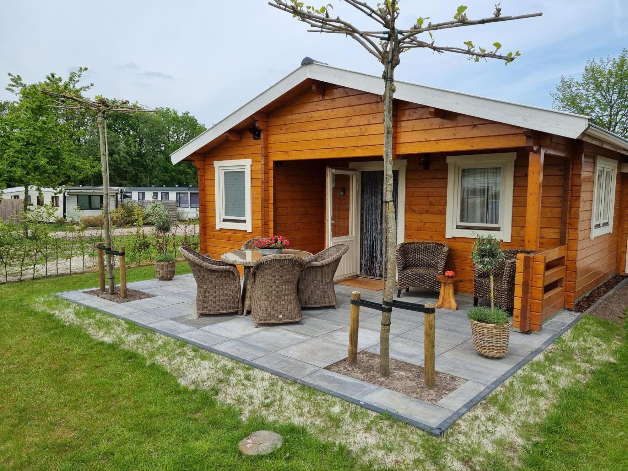 Nieuw - Luxe Blokhut Chalet In Bosrijke Omgeving Anloo Ngoại thất bức ảnh